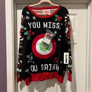 NWT Christmas drinking sweater